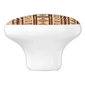 Ethnische Beschaffenheit Browns Keramikknauf (Seitenansicht)