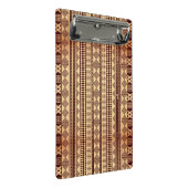 Ethnische Beschaffenheit Browns Mini Klemmbrett (Schrägansicht)