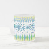 Ethnische blaue Tasse 02 (Vorderseite Links)