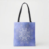Ethnische BlumenMandala auf Schmutzhintergrund Tasche (Vorderseite)
