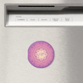 Ethnische Blumenmandala. Monogramm. Magnet (In Situ (Geschirrspüler))