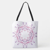 Ethnische BlumenMandala. Monogramm Tasche (Rückseite)