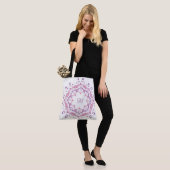 Ethnische BlumenMandala. Monogramm Tasche (Am Model)
