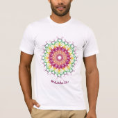 Ethnische Blumenmandala. T-Shirt (Vorderseite)