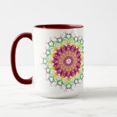 ethnische Blumenmandala. Tasse (Links)