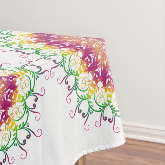 Ethnische BlumenMandala Tischdecke (Beispiel)