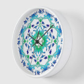 Ethnische Blumenmandala. Uhr (Winkel)