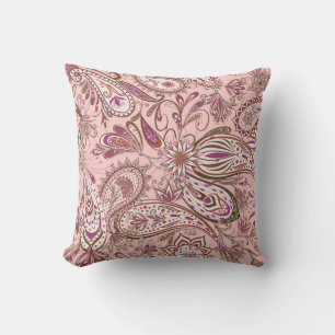 Ethnische Blumenmuster: Orientalisches Paisley-Des Kissen