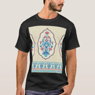 Ethnische Blumenstoffe: Nahtlose Eleganz T-Shirt