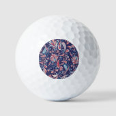 Ethnische Blüte: Abstrakt orientalisch nahtlos. Golfball (Vorderseite)