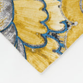 Ethnische Blüte: Creative Paisley Texture. Fleecedecke (Ecke)