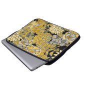 Ethnische Blüte: Creative Paisley Texture. Laptopschutzhülle (Vorne Knopf)