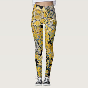 Ethnische Blüte: Creative Paisley Texture. Leggings