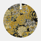 Ethnische Blüte: Creative Paisley Texture. Ornament Aus Glas (Rückseite)