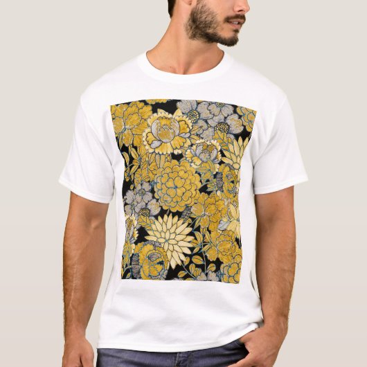 Ethnische Blüte: Creative Paisley Texture. T-Shirt (Vorderseite)