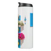 Ethnische Blüte: Gartenmauer Thermosbecher (Nach rechts gedreht)