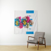 Ethnische Blüte: Gartenmauer Wandteppich (Beispiel (Horizontal))