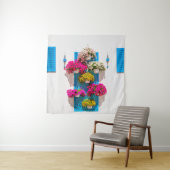 Ethnische Blüte: Gartenmauer Wandteppich (Beispiel)