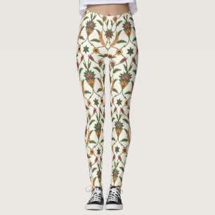 Ethnische Blüte: Stilvolles Nahtloses Ornament. Leggings