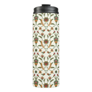 Ethnische Blüte: Stilvolles Nahtloses Ornament. Thermosbecher