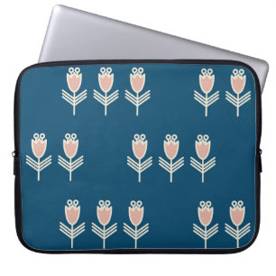 Ethnische Blüte: Vintage Dekorative Ornamente Laptopschutzhülle