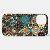 Ethnische Blütenmandala nahtlos Muster. Farblich Case-Mate iPhone Hülle (Rückseite (Horizontal))