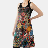 Ethnische Blütenmandala nahtlos Muster. Farblich Schürze (InSitu)