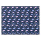 Ethnische Boho Art-Federn Tischdecke (Vorderseite (Horizontal))