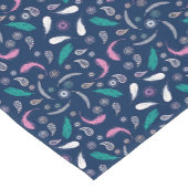 Ethnische Boho Federn Kurzer Tischläufer (Ecke)