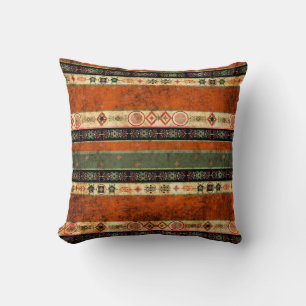 Ethnische Boho Grunge, farbenfrohe Muster. Kissen