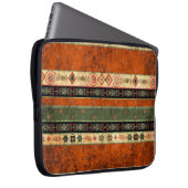 Ethnische Boho Grunge, farbenfrohe Muster. Laptopschutzhülle (Vorne Rechts)