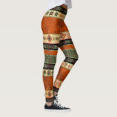 Ethnische Boho Grunge, farbenfrohe Muster. Leggings (Rechts)