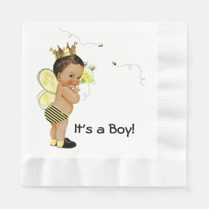 Ethnische Bumble Bee Baby-Party für einen Jungen Serviette