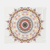 Ethnische Dekorative: Vintage Indianerverzierung Fleecedecke (Vorderseite (Horizontal))