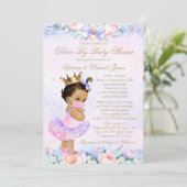 Ethnische Druckmaschine mit Maskenantrieb mit Baby Einladung (Stehend Vorderseite)