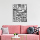 Ethnische Einrichtung 6 Leinwanddruck (Insitu (Wohnzimmer))