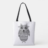 Ethnische Eulen-Tinte, die 2 zeichnet Tasche (Rückseite)