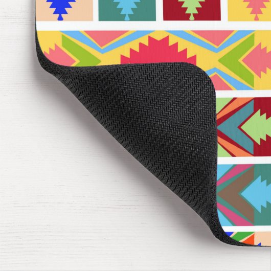Ethnische Farben Mousepad (Ecke)