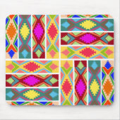 Ethnische Farben Mousepad (Vorne)