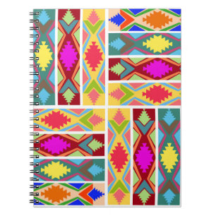 Ethnische Farben Notizblock