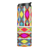 Ethnische Farben Thermosbecher (Nach links gedreht)