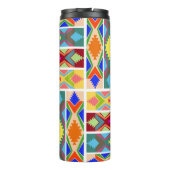 Ethnische Farben Thermosbecher (Rückseite)