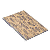 Ethnische Federmuster für die Kontur Notizblock (Rechte Seite)