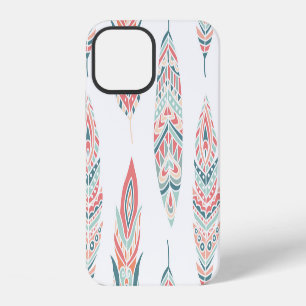 Ethnische Federn Handgezeichnete Illustration iPhone 12 Hülle