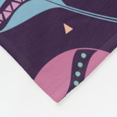 Ethnische Federn nahtlos Muster. Fleecedecke (Ecke)