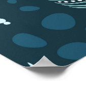 Ethnische Federn nahtloses Muster Poster (Ecke)