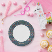 Ethnische Fischerei Pappteller (Party)