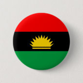Ethnische Flagge der Biafra Button (Vorderseite)
