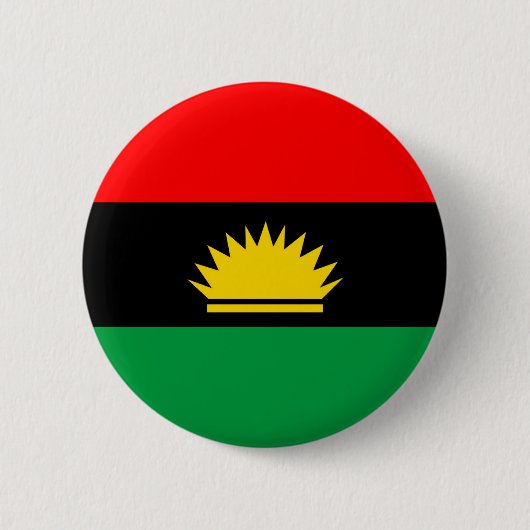 Ethnische Flagge der Biafra Button (Vorderseite)