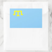 Ethnische Flagge der Krim Tataren Rechteckiger Aufkleber (Tasche)